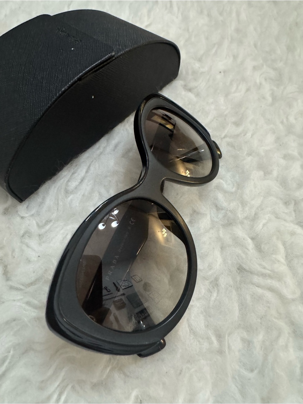 Prada Black Gradient Lens Women's Sunglasses